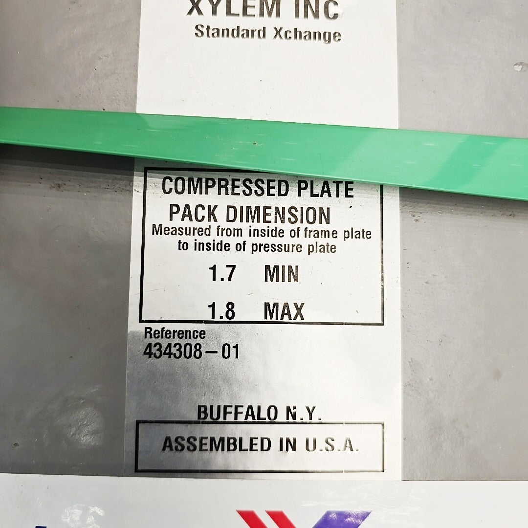 Xylem Standard Xchange P14-15-TM Gasketed Plate Heat Exchanger %SY544300159700