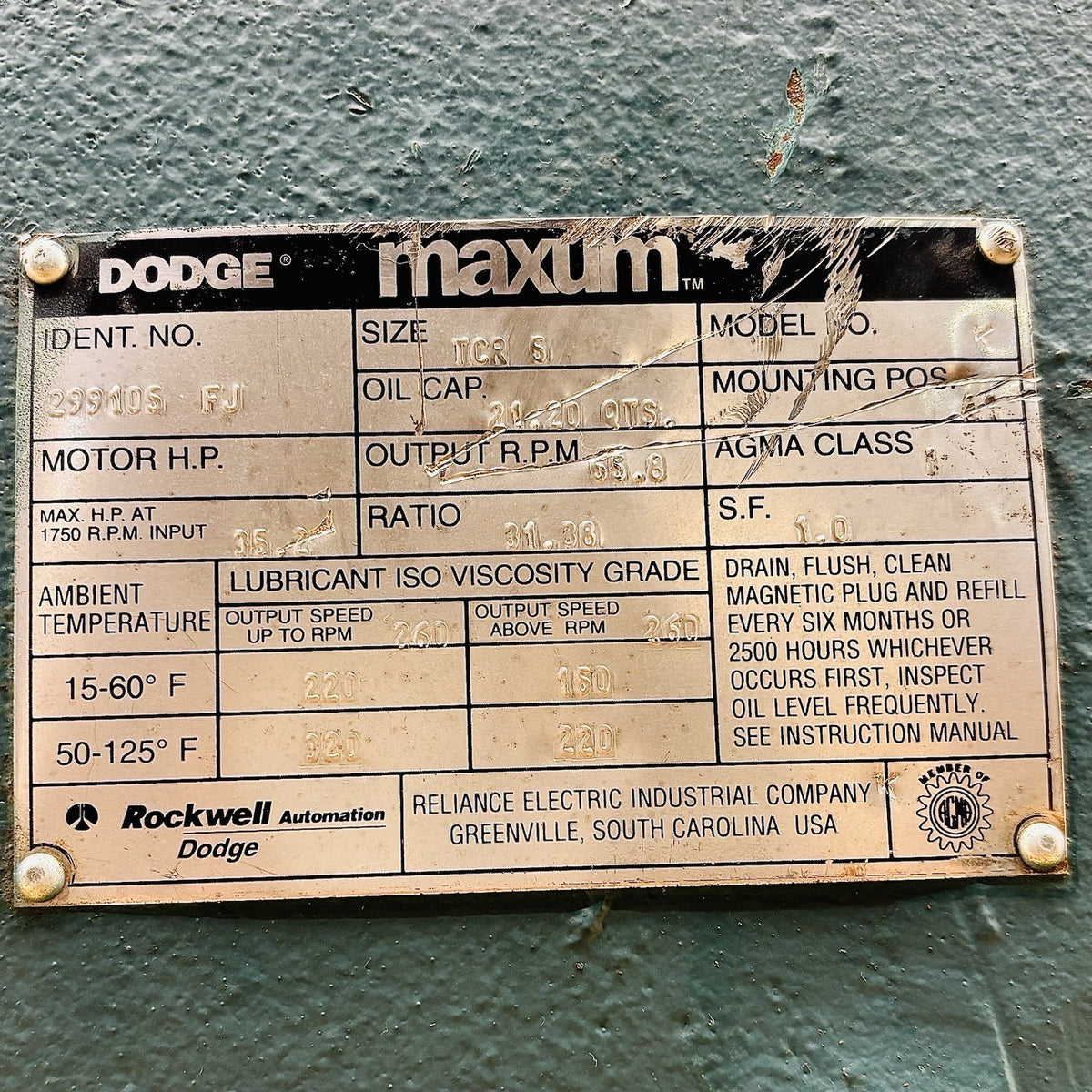 Dodge Maxum TCR5 TCR5 nameplate