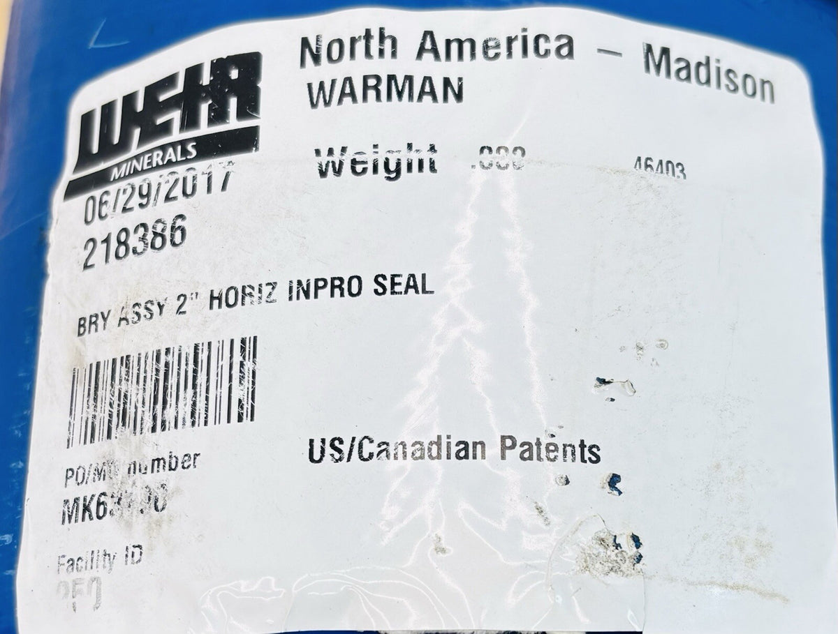 Weir MK63790 2 in nameplate