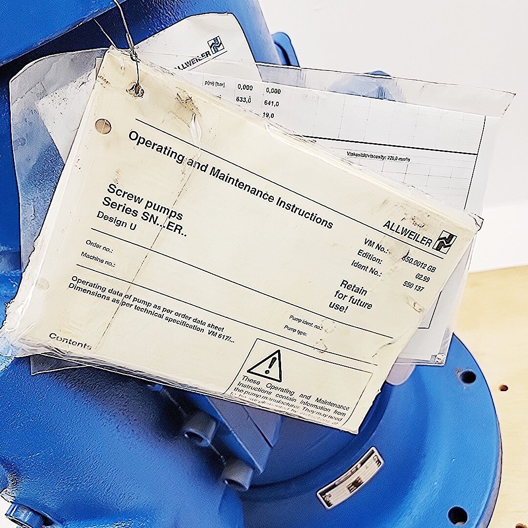 Allweiler AG 5x4 SN Series Screw Pump SNS660ER44U12.1-W1