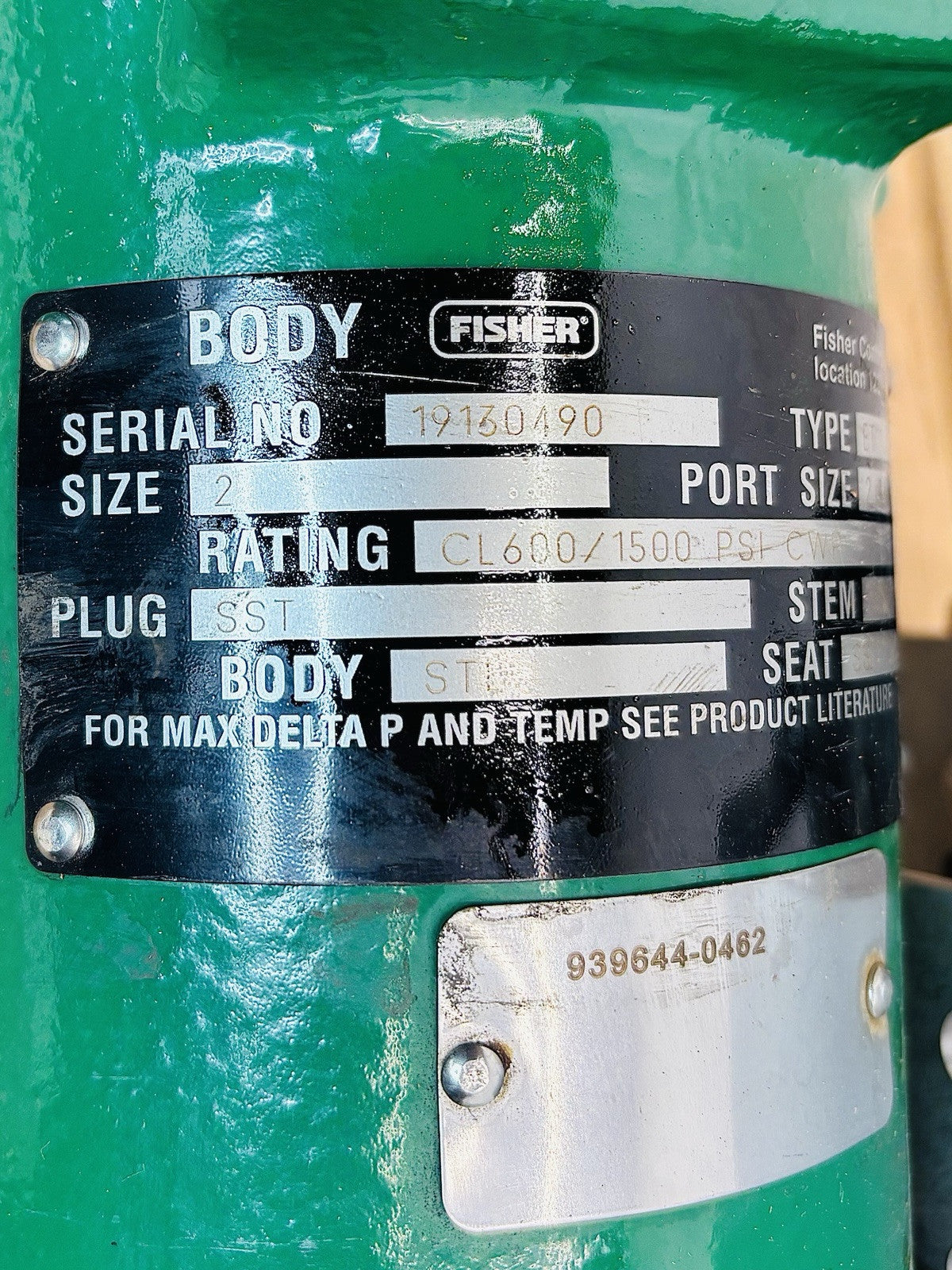 Fisher ET 2 in data tag