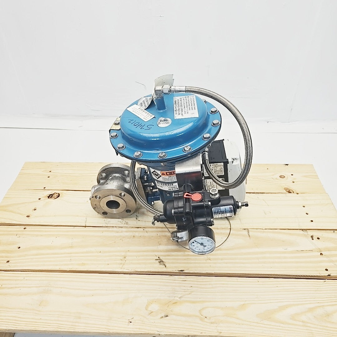Dezurik 1.5" VPB Actuated Ball Valve 9656310R001 With ABB Position Master EDP300