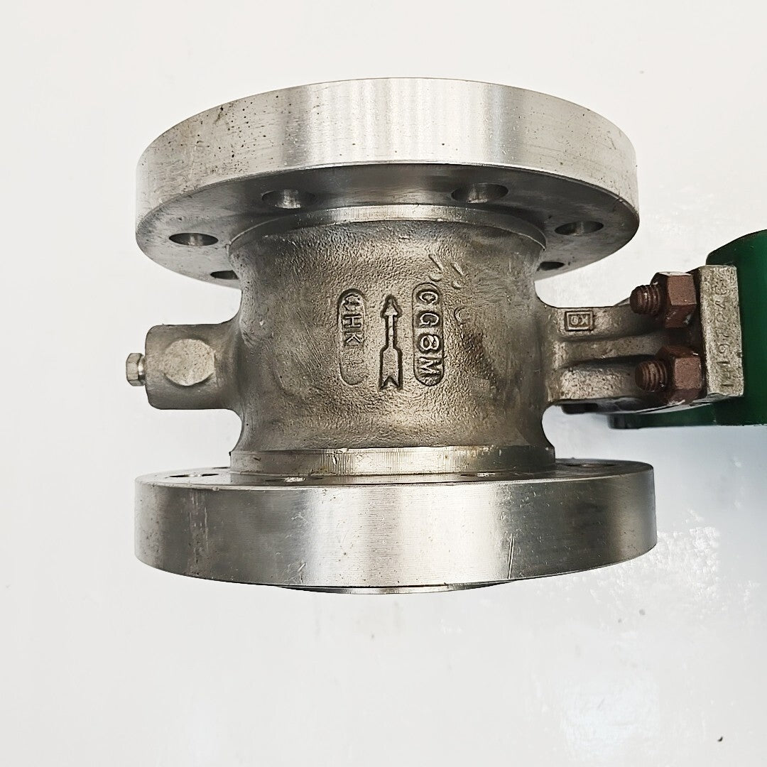 Fisher V300 4" V300 Control Valve CG8M With 1052 Size 33 Pneumatic Actuator
