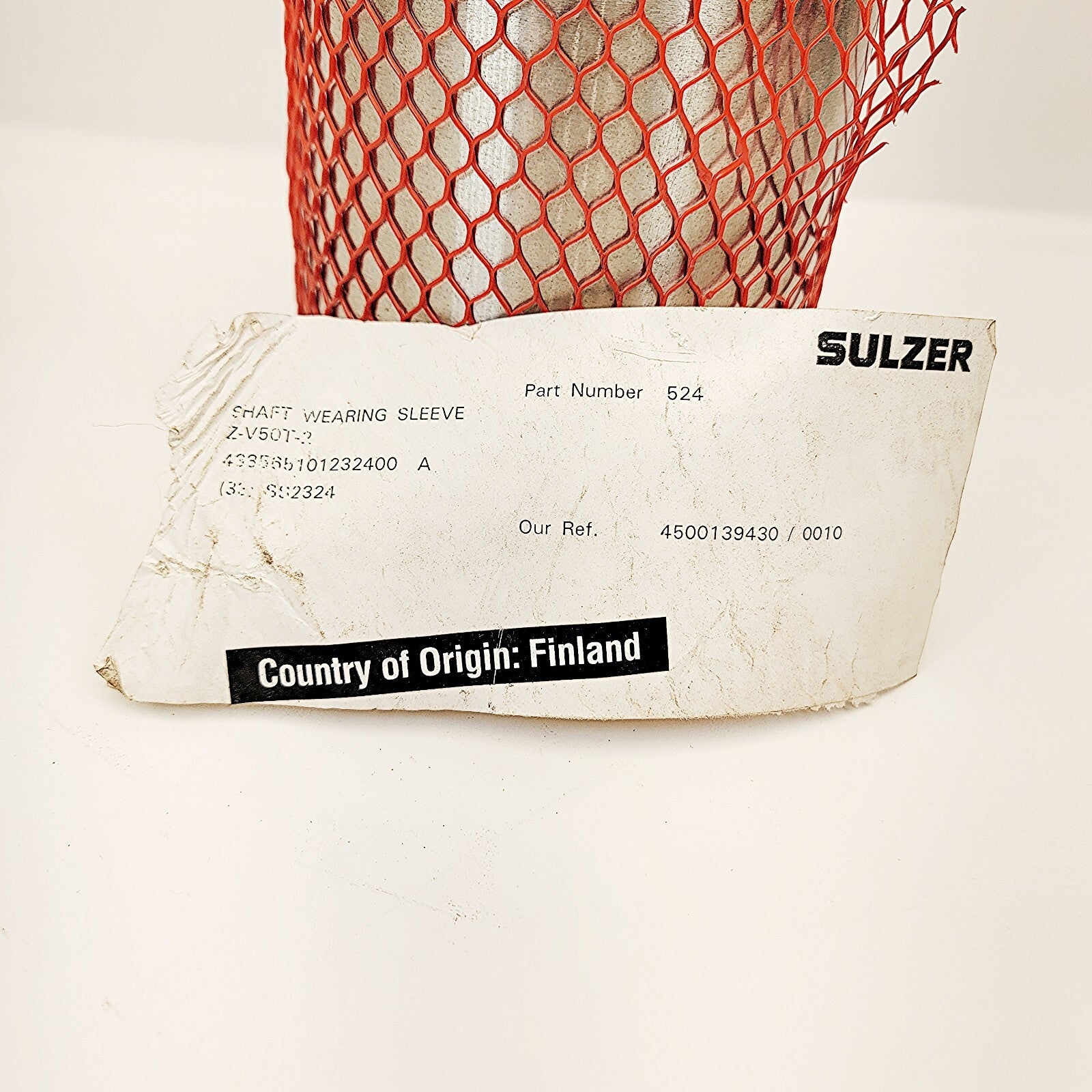 Sulzer Pump Z-V50T-2 Shaft Sleeve 316SS
