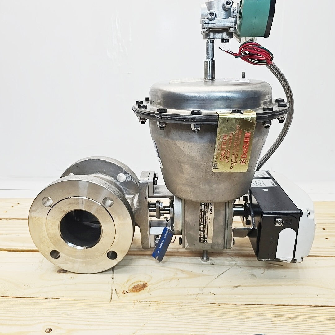 Dezurik VPB 3" actuated ball valve assembly overview