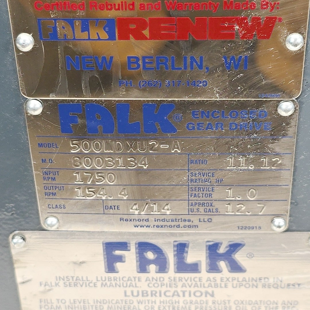 Falk 500MDXU2-A output shaft detail