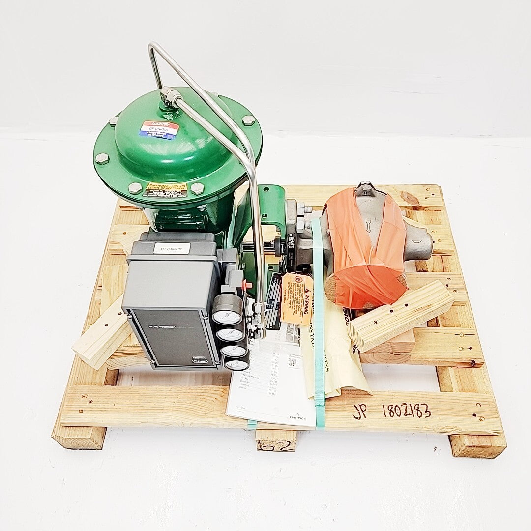 Fisher 3" V200 SER-B CL-150 Control Ball Valve SST With 2052 Size 1 Actuator