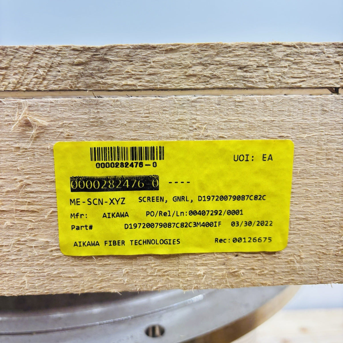 AFT D-60012-001 / 0000282476-0 2.0mm (0.079 in) holes data tag
