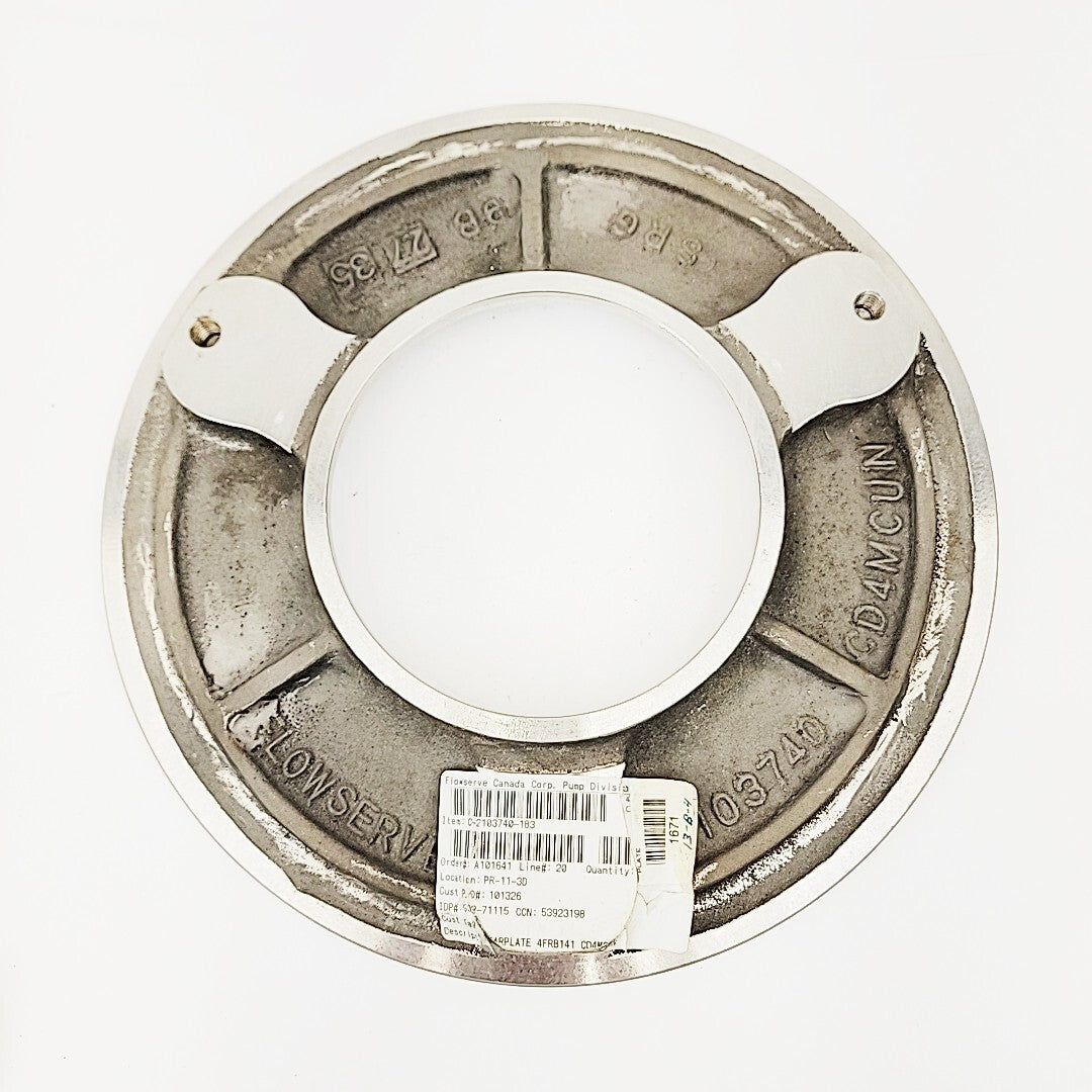 Worthington 4FRBH-142 Wear Plate/Suction Side Plate CD4M