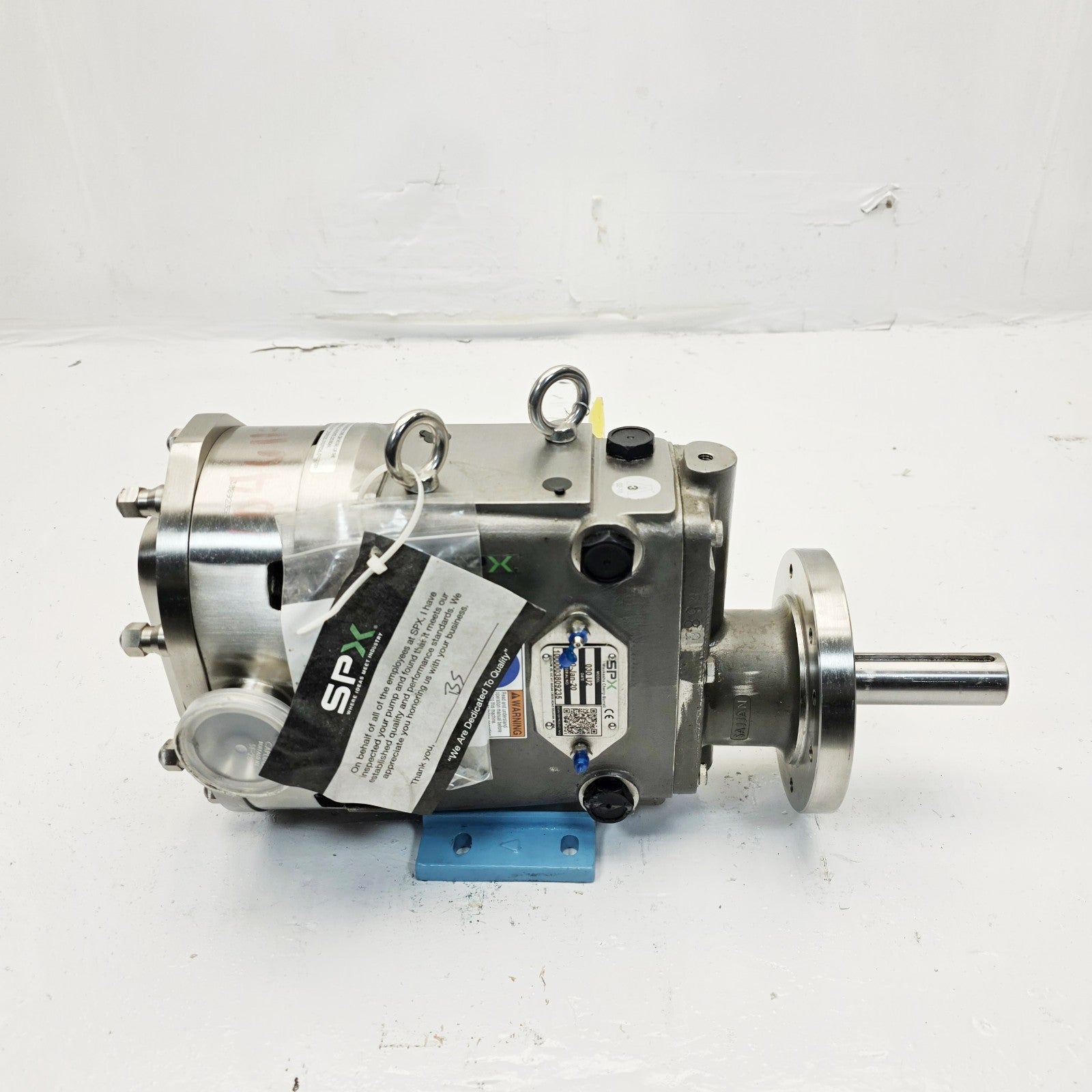 Waukesha Cherry-Burrell 030 U2 2x2 rotary lobe pump assembly