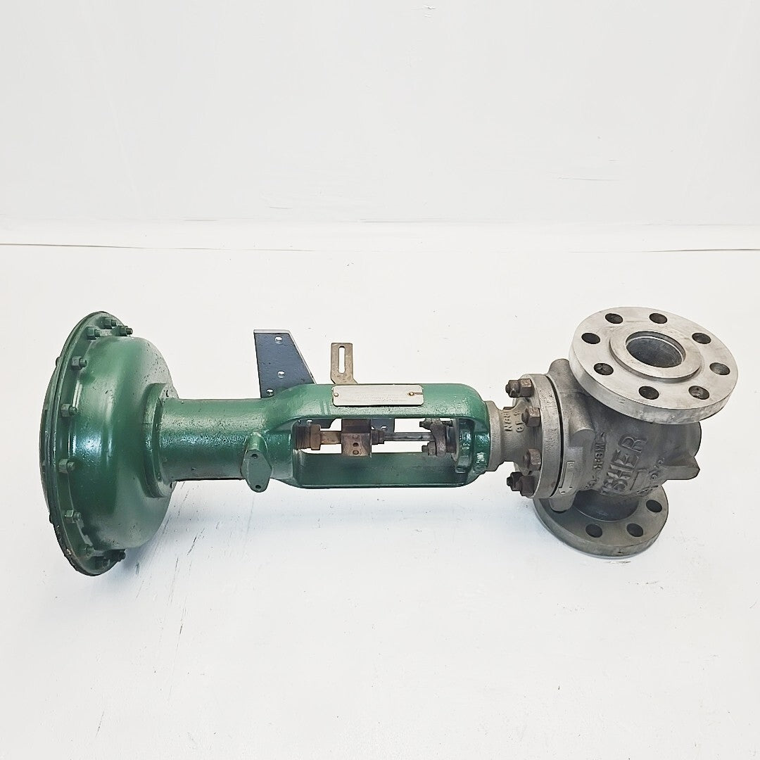 Fisher 2 1/2" ED CL-600 Control Valve CF8M With 667 Size 40 Pneumatic Actuator