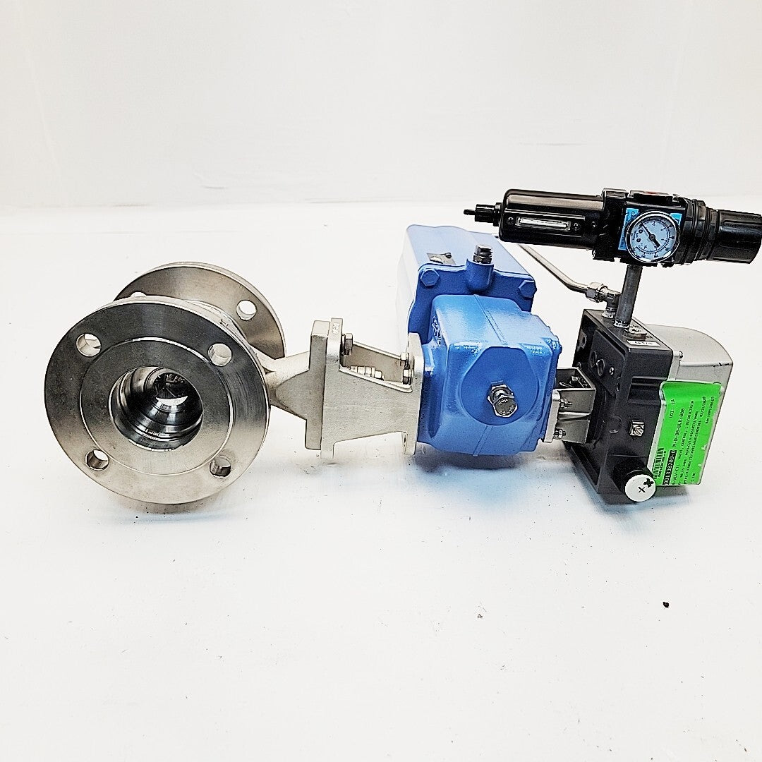 Neles Jamesbury 4" Ball Valve RECA03CJJSTAY With B1JU8 Size 35L Actuator