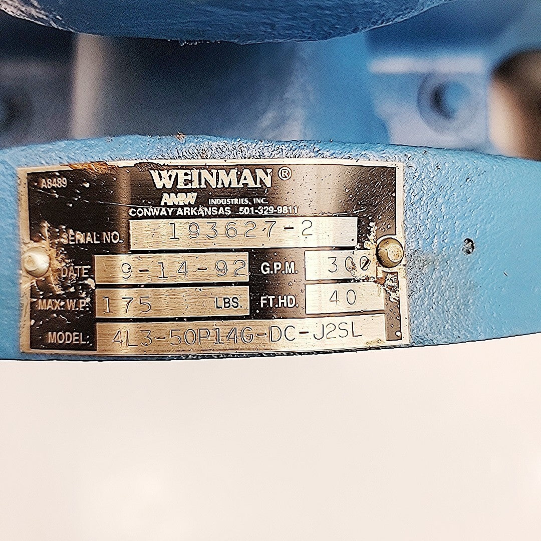 Weinman pump overall side profile