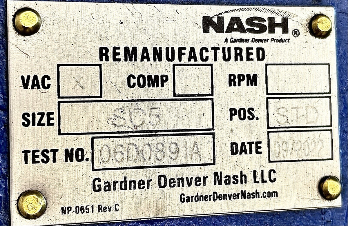 Nash SC5 nameplate