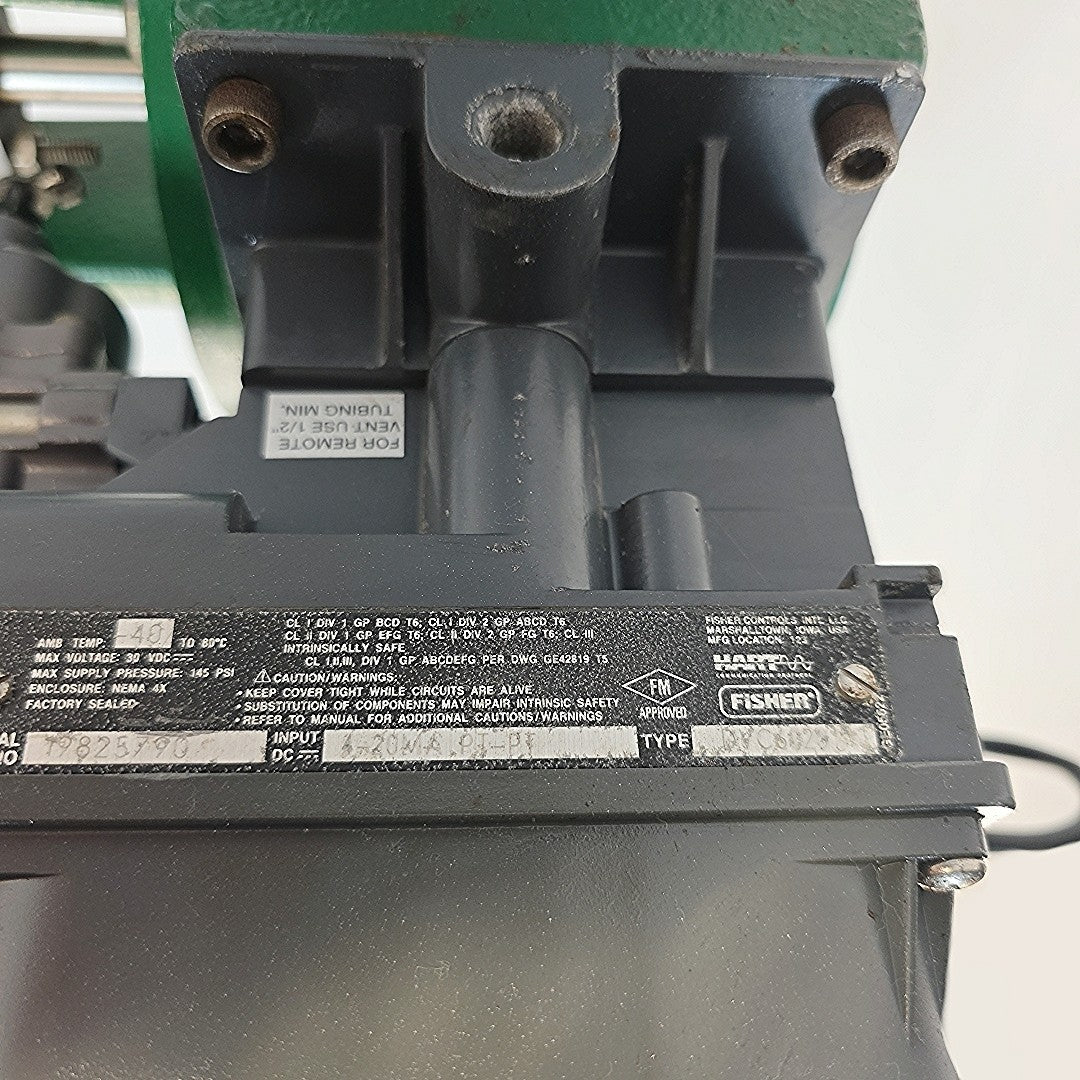 Fisher V150 valve flange and port detail