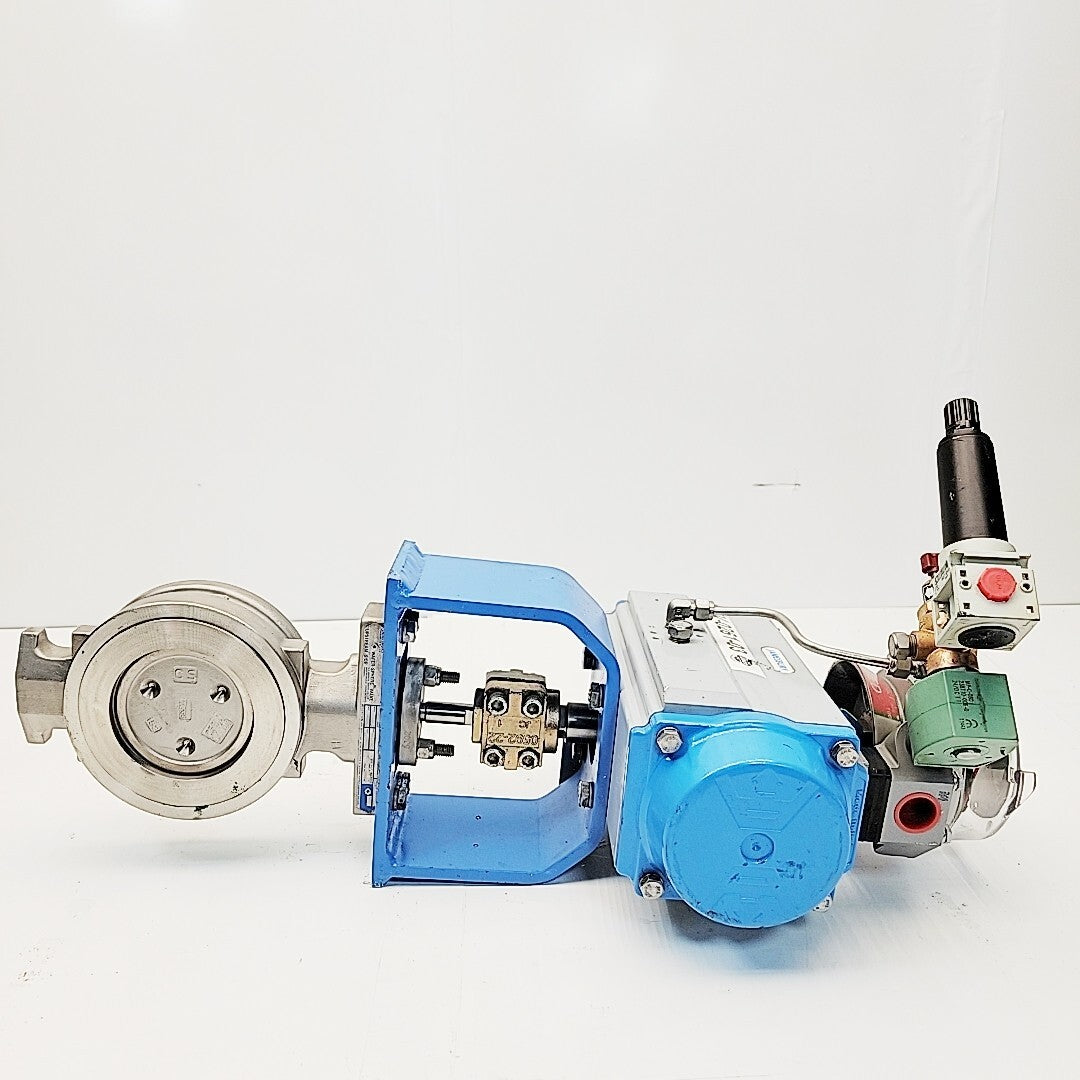 Jamesbury 4" CL-150 Wafer-Sphere Butterfly Valve 815W113600XZ-C 316SS