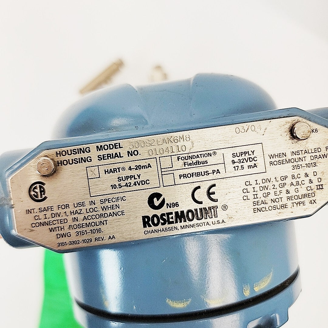 Rosemount 3051S2CD4A2A11A2EK6M8 Pressure Transmitter
