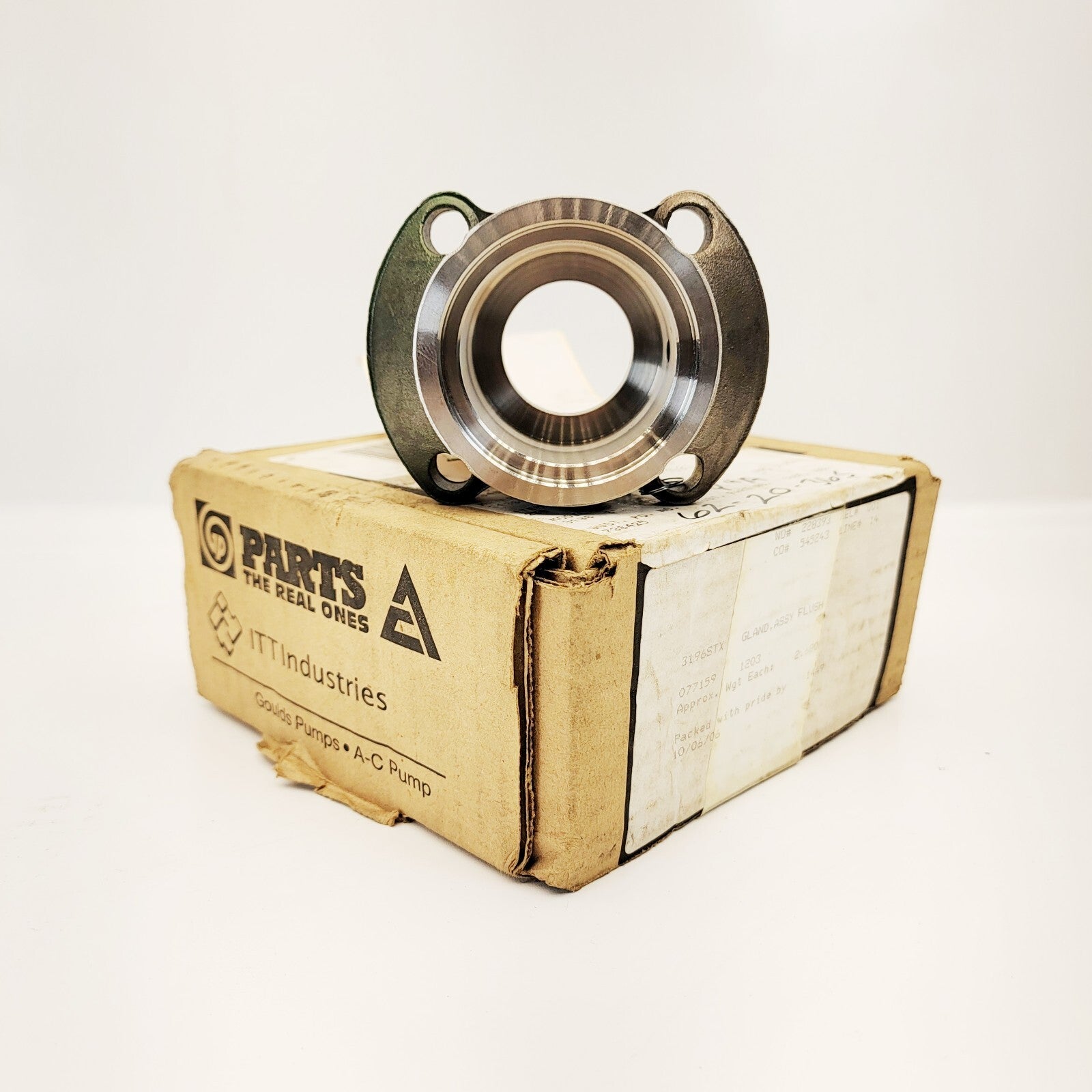 Goulds pump 3196 STX Flush Gland Assembly 077159-1203 316SS