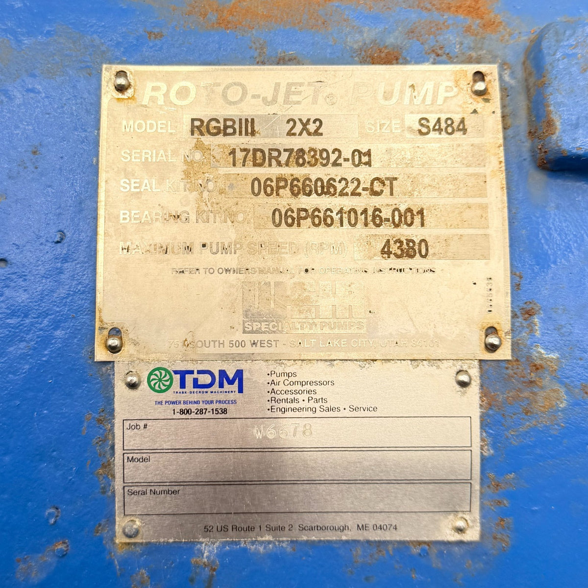 Roto-Jet RGB III 2x2 nameplate