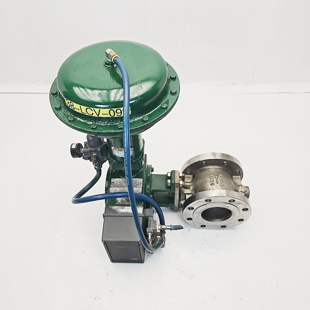 Fisher 4" V150 Control Valve CG8M With 1051 Size 40 Pneumatic Actuator
