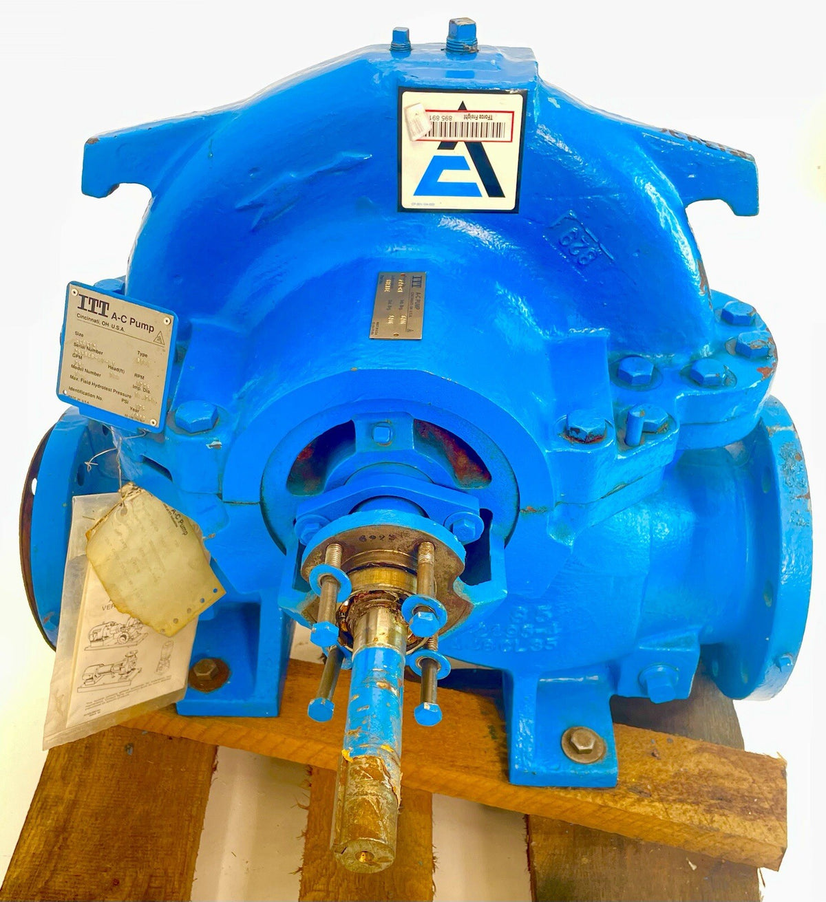 ITT Allis Chalmers A-C 8100 6x4x12L data tag