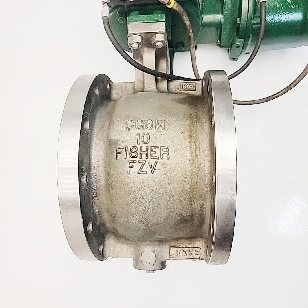 Fisher 10" V150 Vee-Ball Control Valve CL-150 With 1061 Size 40 Actuator