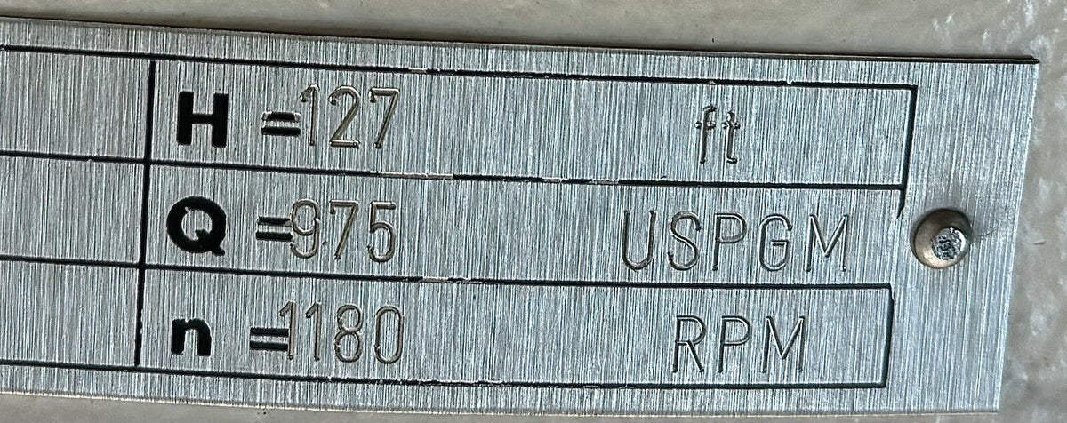 Sulzer EPT43-6 8x6-19 data tag