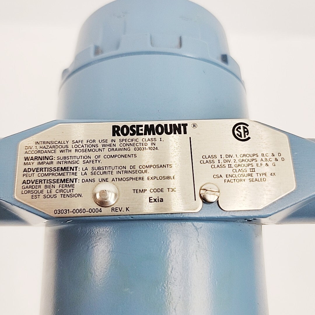 Rosemount 3051TG2A2B21AC6M5S1 Pressure Transmitter