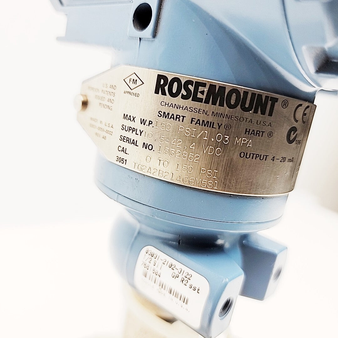 Rosemount 3051TG2A2B21AC6M5S1 Pressure Transmitter