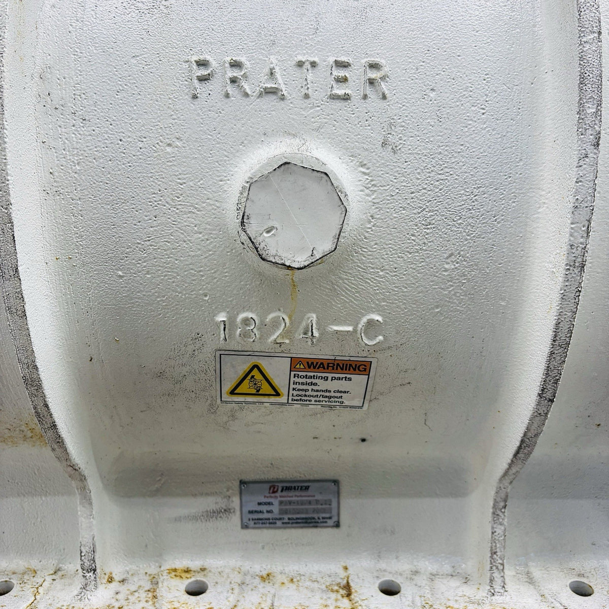 Prater PAV-1824 C 18 in x 24 in data tag