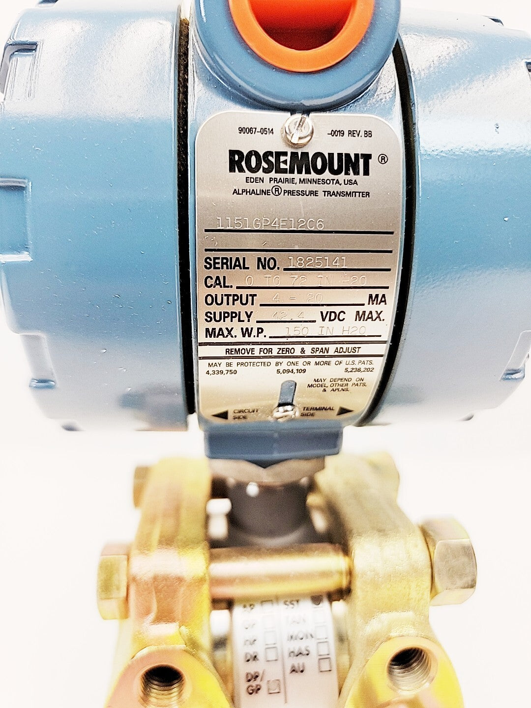 Rosemount 1151GP4E12C6 Pressure Transmitter