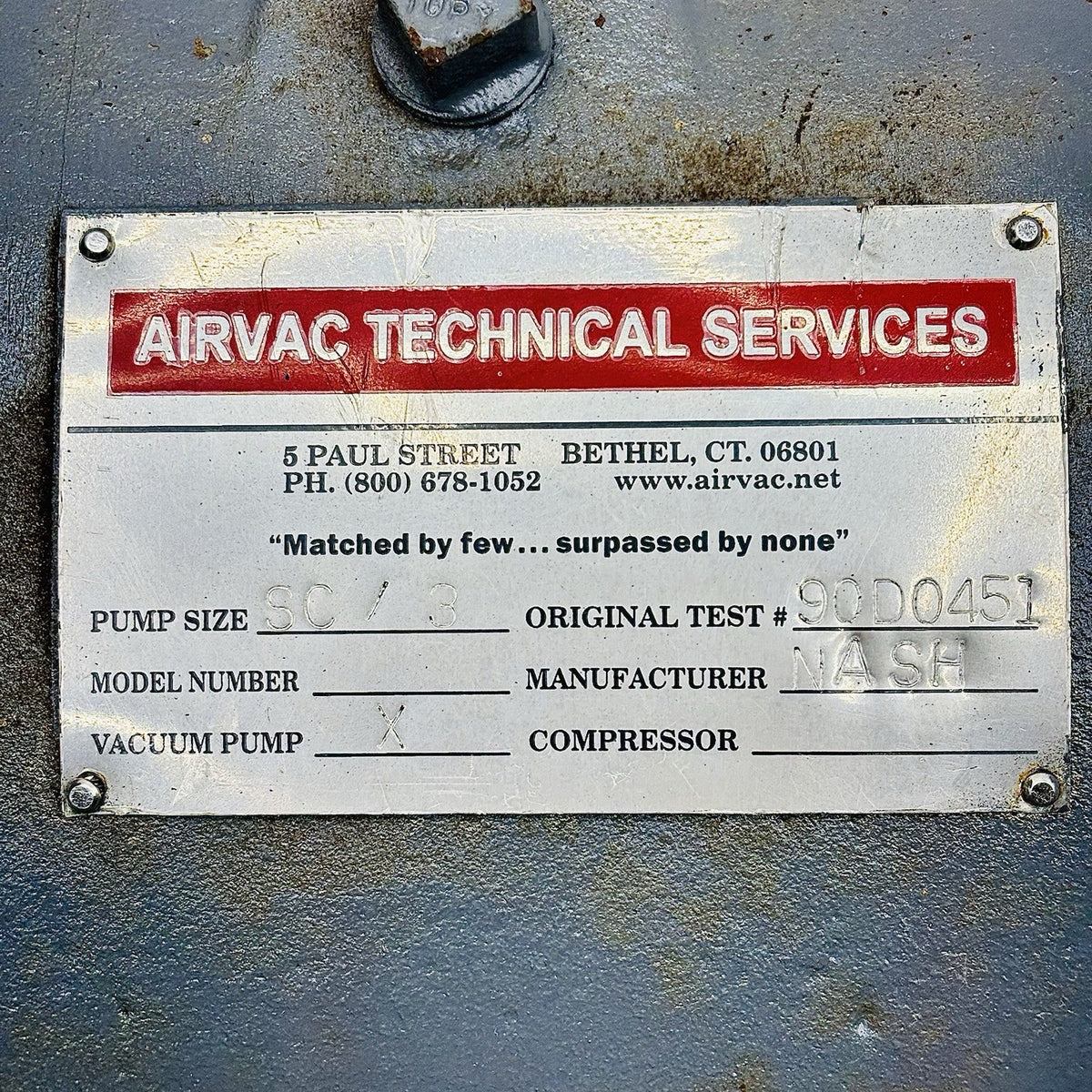 Nash SC3 nameplate