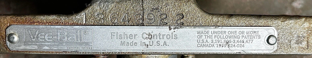 Fisher 6-150-300 nameplate