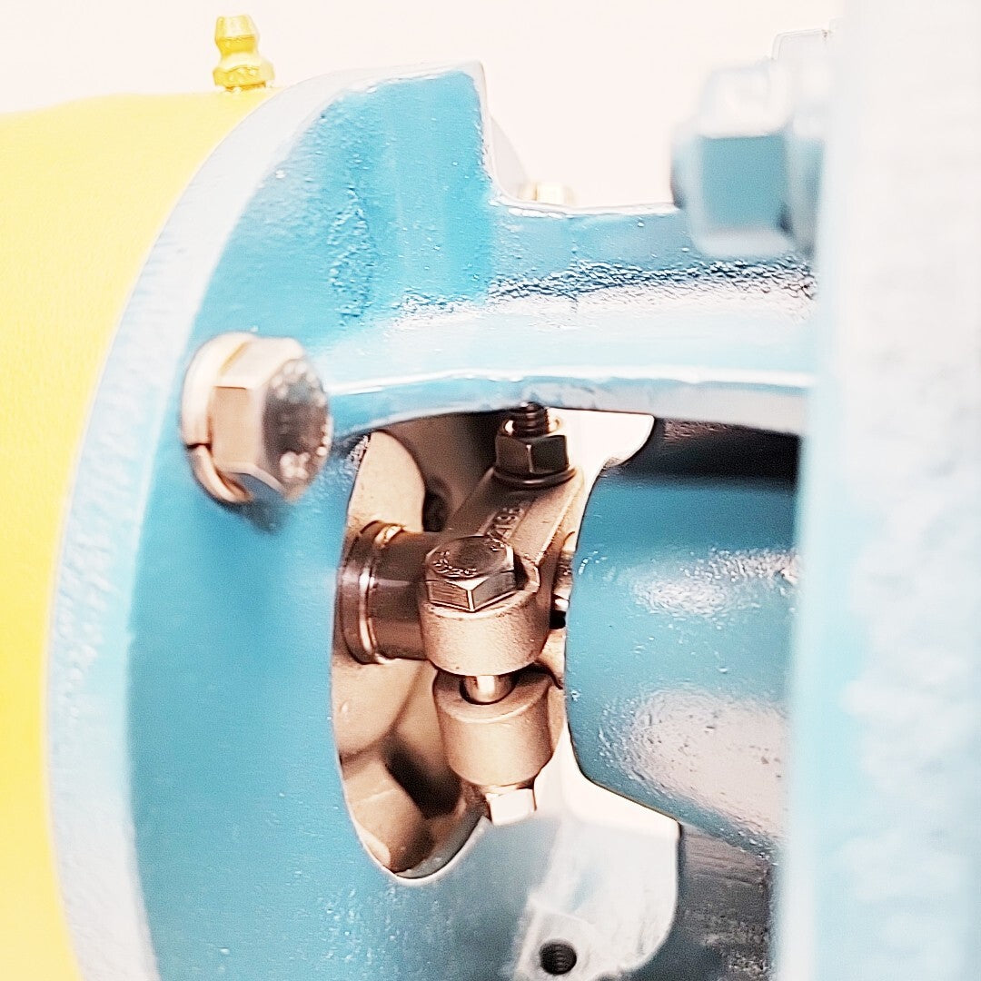 MP Pumps 30981 suction and discharge port view
