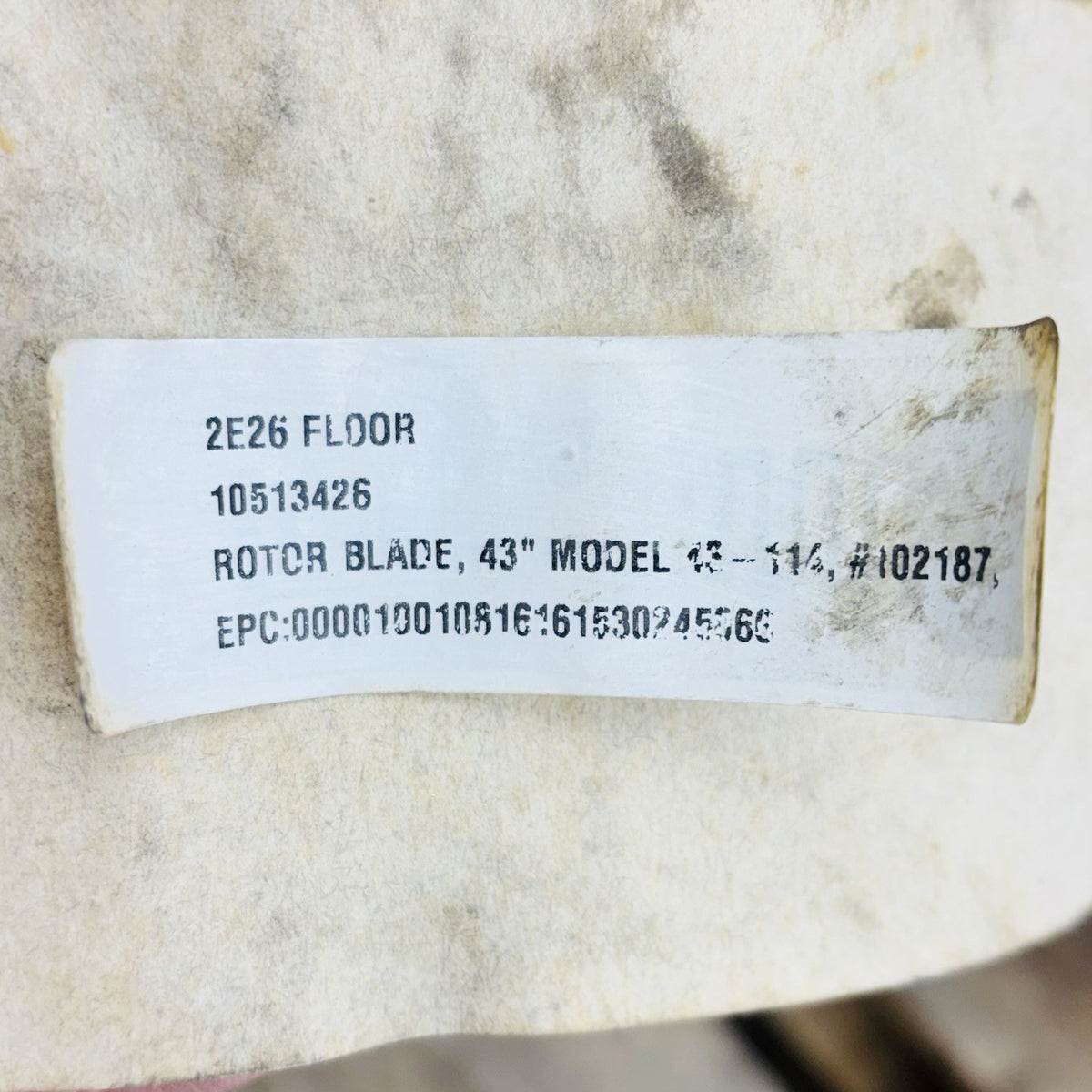 Voith 43-114 43 in nameplate