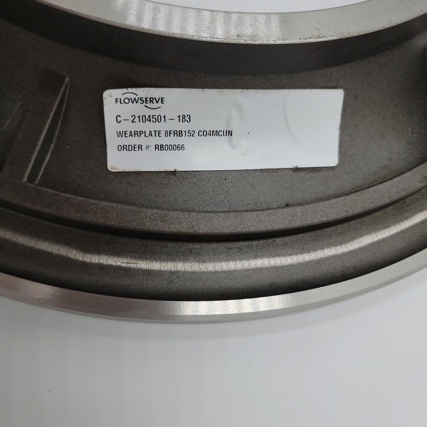Worthington 8FRBH-152 Wear Plate/Suction Plate C-2104501-183 CD4M