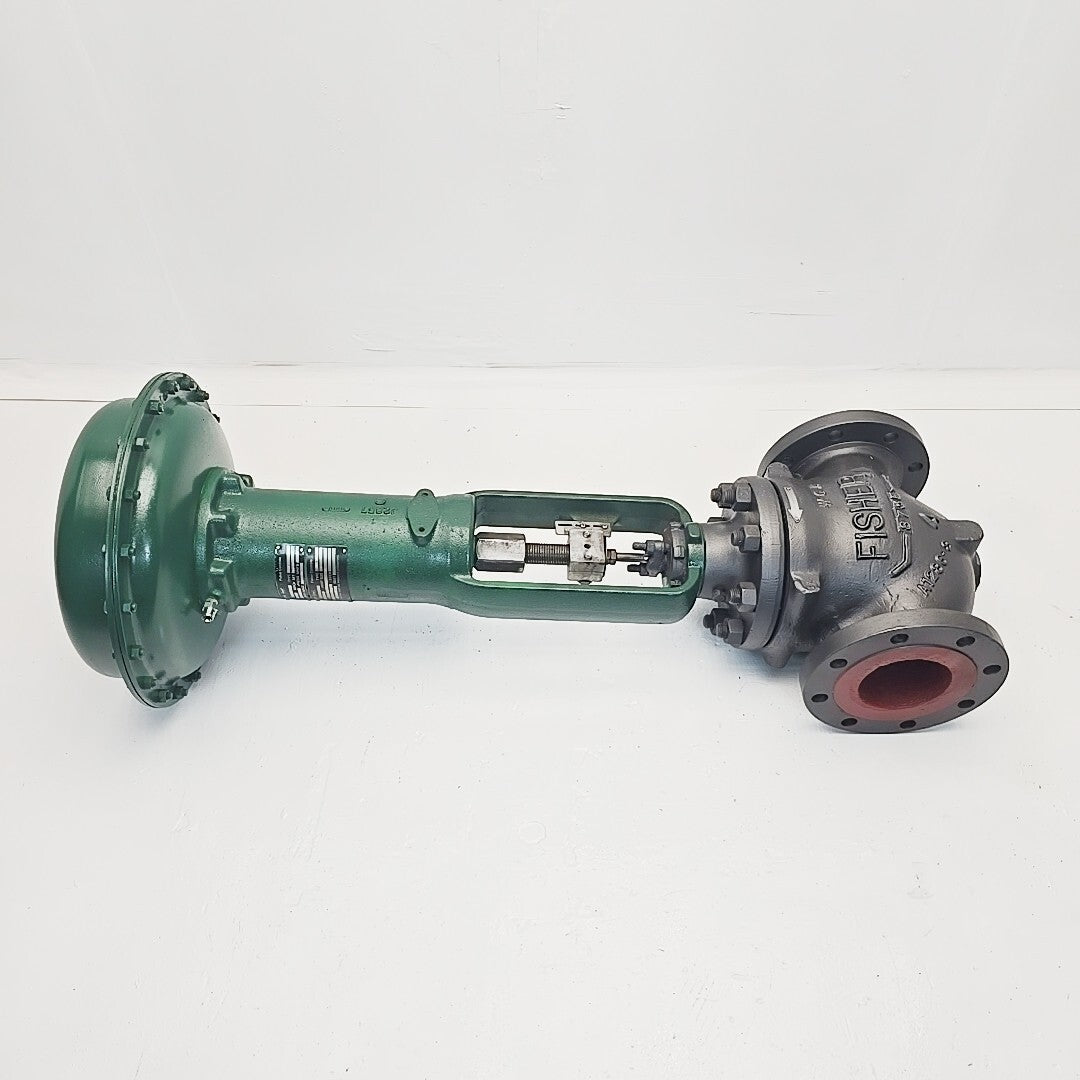 Fisher 4" ET CL-150 Control Valve WCB With 667 Size 45 Pneumatic Actuator