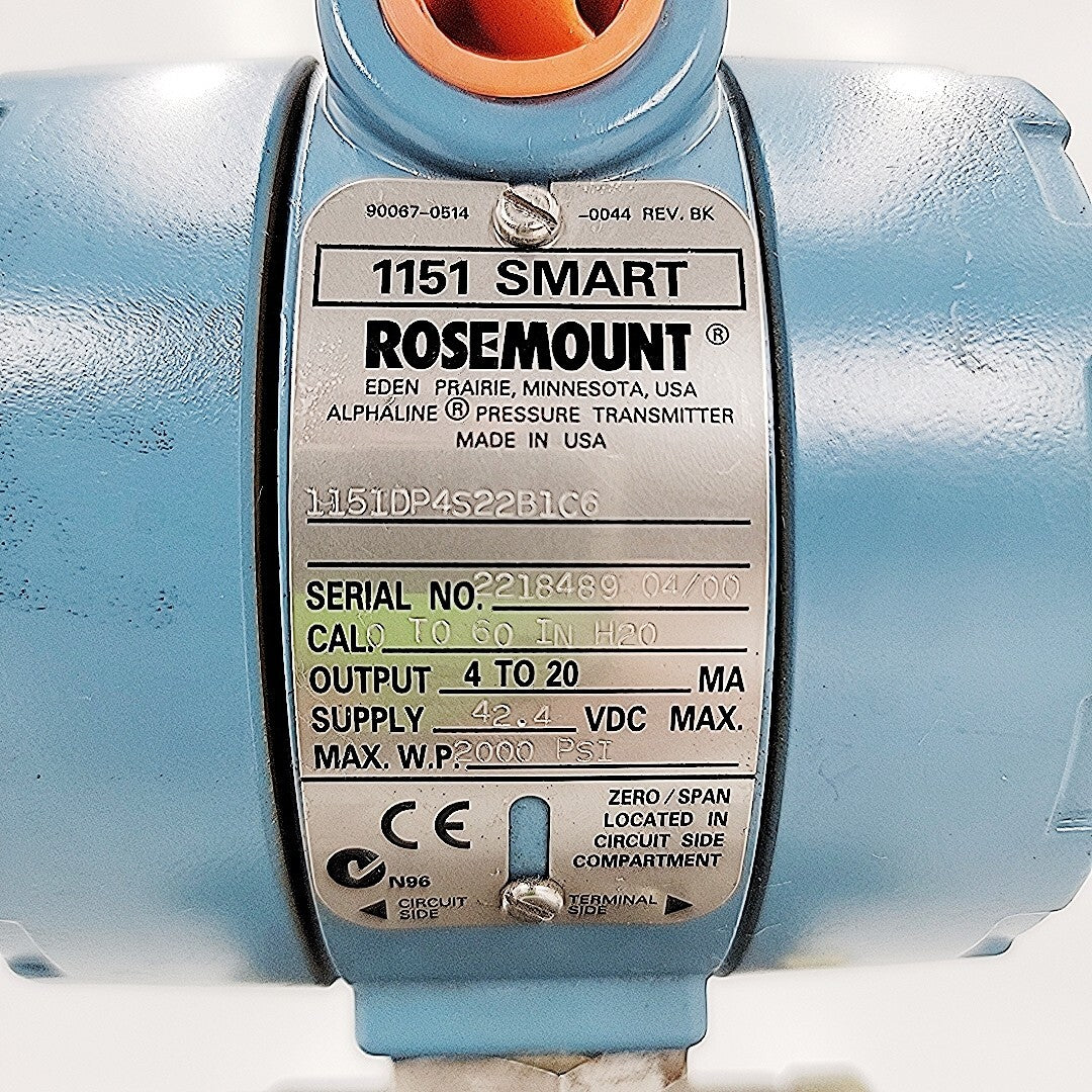 Rosemount 1151DO4S22B1C6 Smart transmitter
