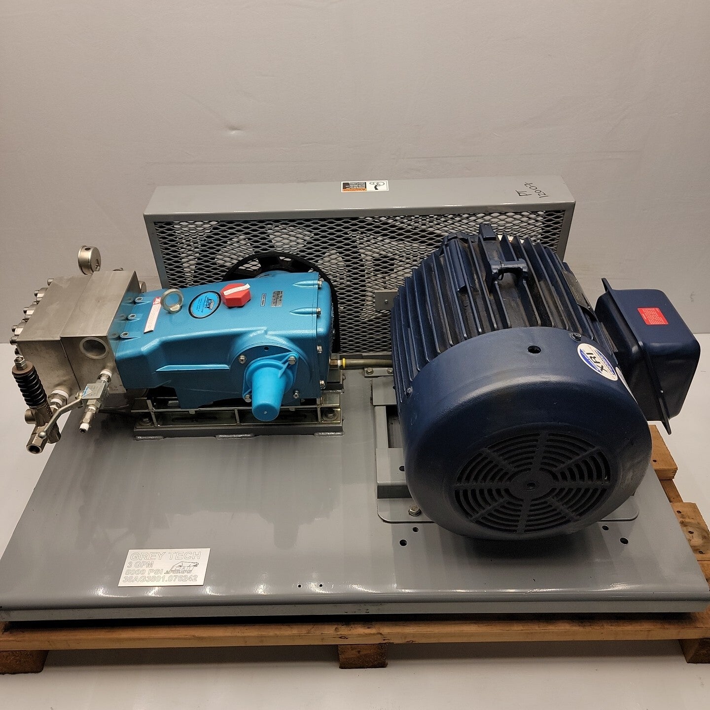 Cat Pump 3801k.CO2 With 15 HP Marathon Motor