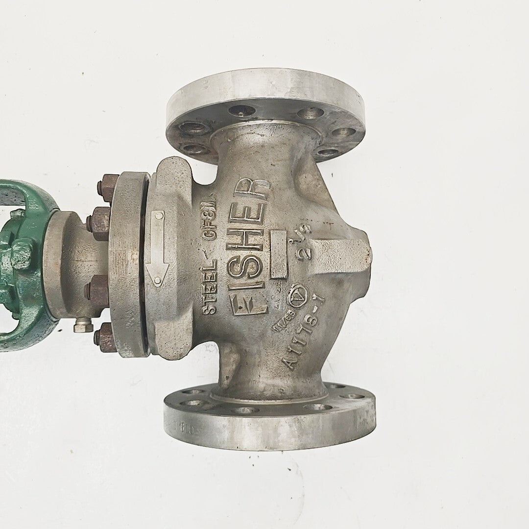 Fisher 2 1/2" ED CL-600 Control Valve CF8M With 667 Size 40 Pneumatic Actuator