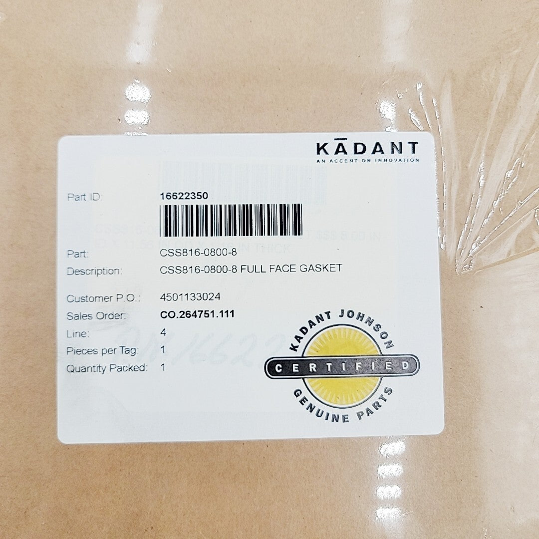Kadant Johnson CSS816-0800-8 Full Face Gasket