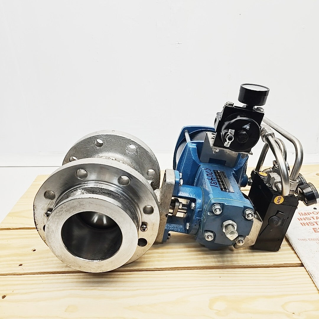 Dezurik VPB 4" valve actuator and positioner assembly