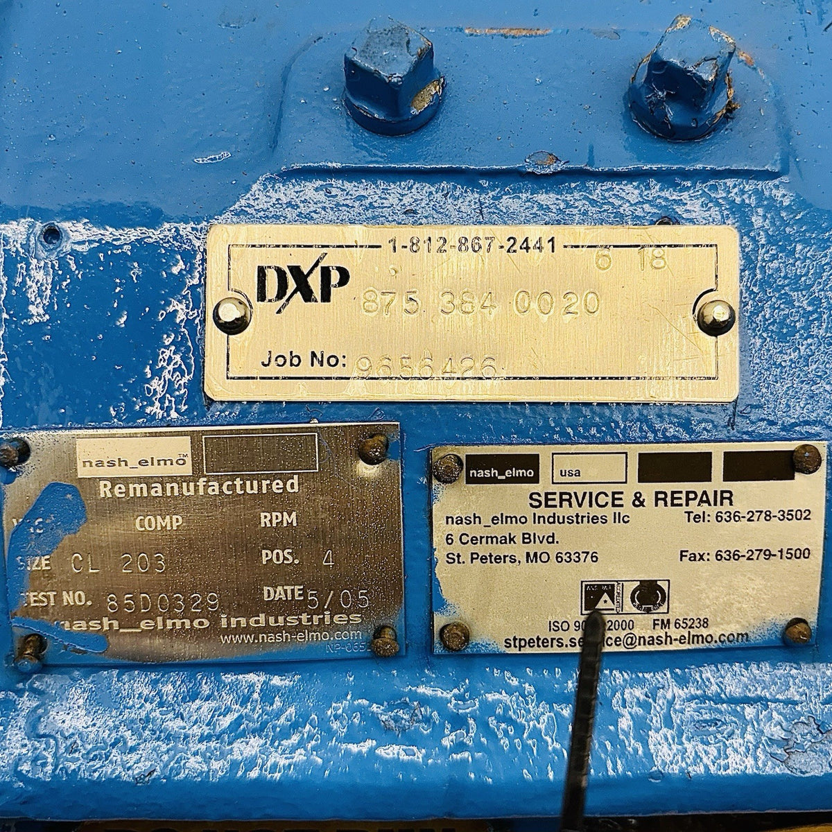 Nash CL203 CL203 nameplate